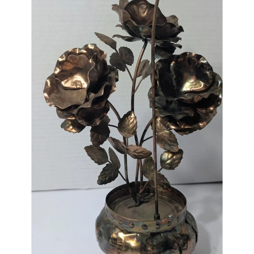 Vintage Brass Copper Metal Musical box You Light Up My Life 14